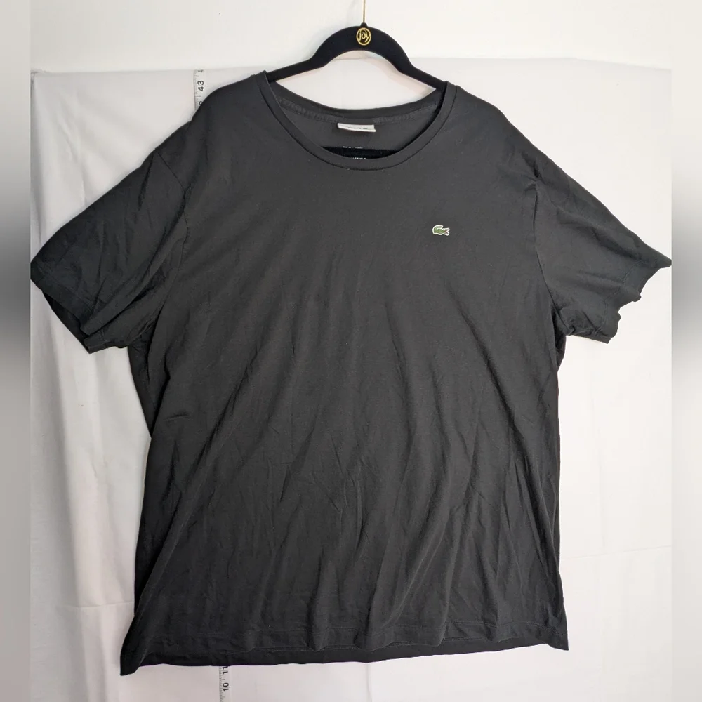 Lacoste Men's Black Pima Cotton Short Sleeve T-Shirt Size US 2XLB/FR9R